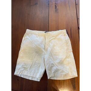 Banana Republic Emerson Women's Shorts, Linen/Cotton Blend Yellow, Size 32